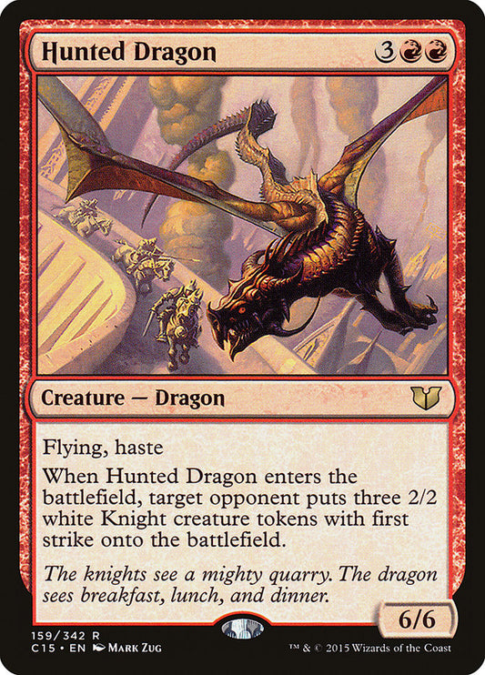MTG Card Title: Hunted Dragon C15/159
