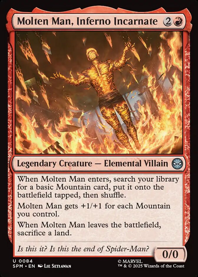 MTG Card Title: Molten Man, Inferno Incarnate SPM/84