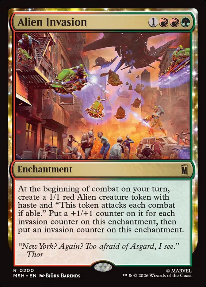 MTG Card Title: Alien Invasion MSH/200