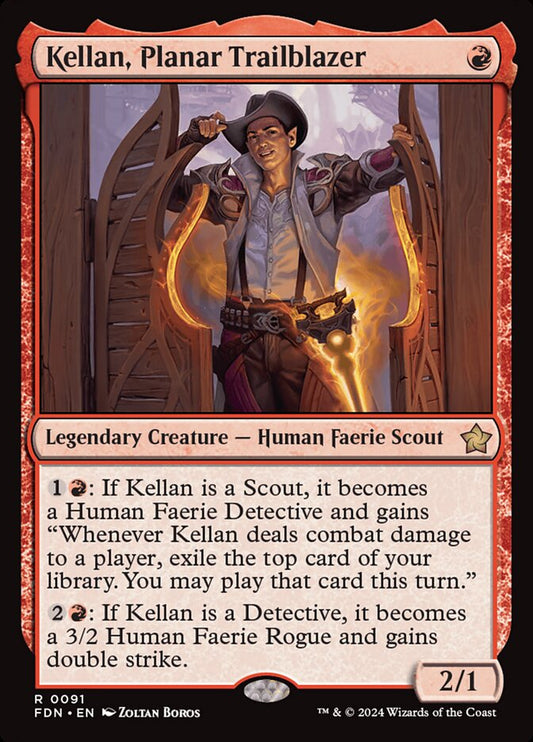 MTG Card Title: Kellan, Planar Trailblazer FDN/91