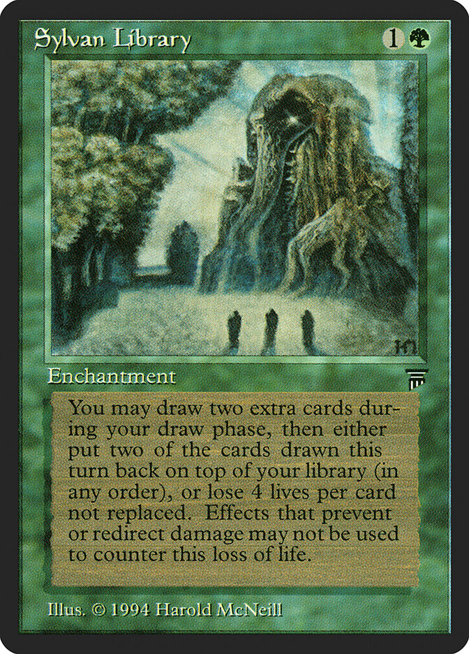 MTG Card Title: Sylvan Library LEG/207