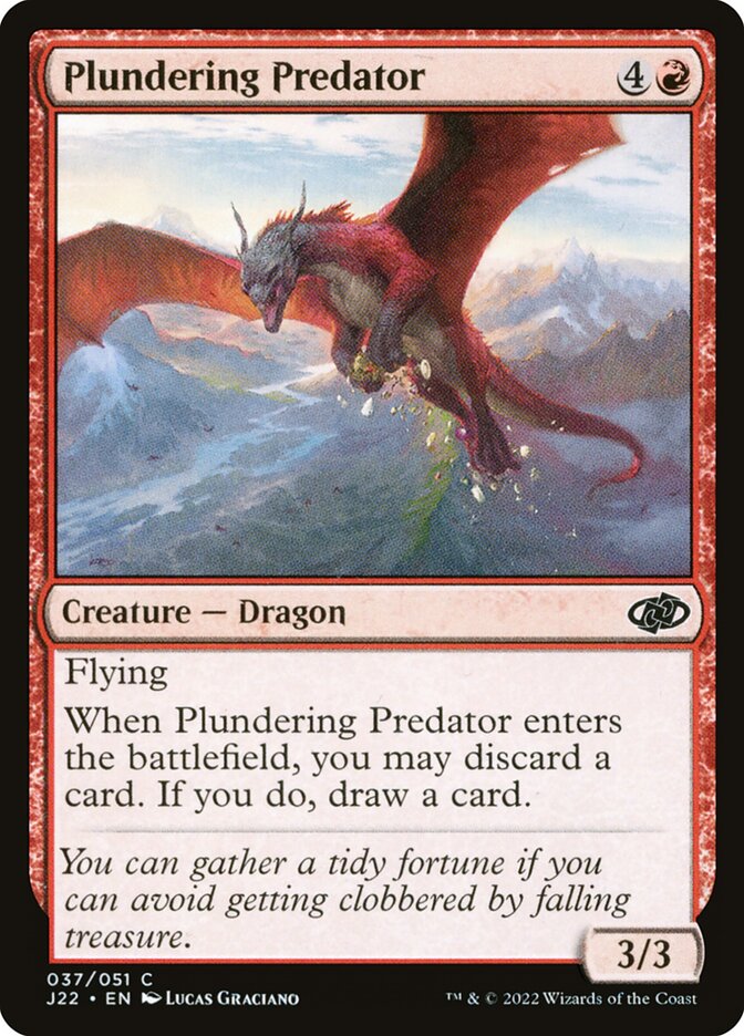 MTG Card Title: Plundering Predator J22/37