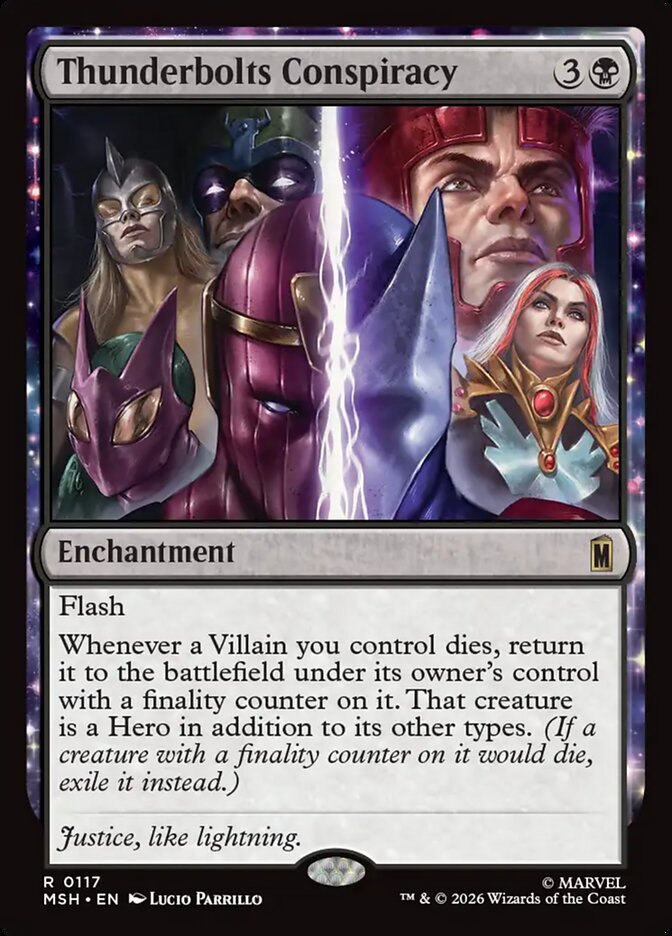 MTG Card Title: Thunderbolts Conspiracy MSH/117