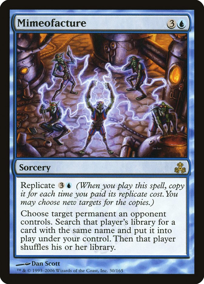 MTG Card Title: Mimeofacture GPT/30