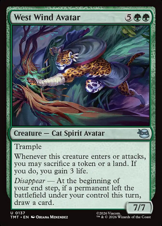 MTG Card Title: West Wind Avatar TMT/137