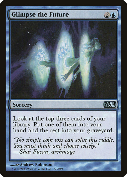 MTG Card Title: Glimpse the Future M14/58