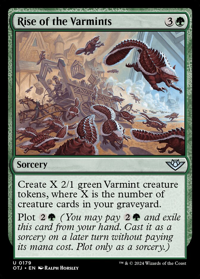 MTG Card Title: Rise of the Varmints OTJ/179