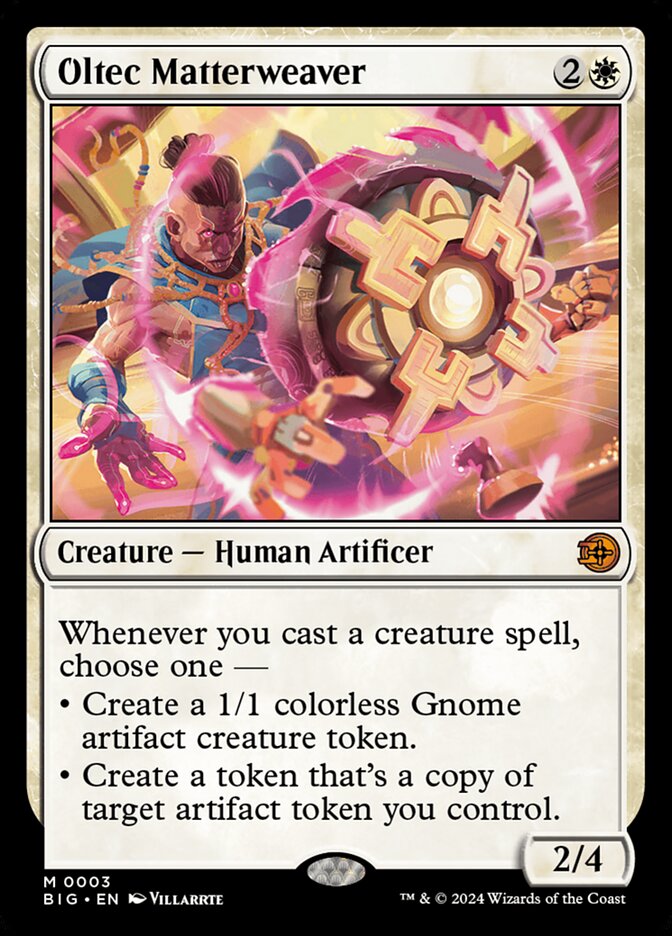 MTG Card Title: Oltec Matterweaver BIG/3