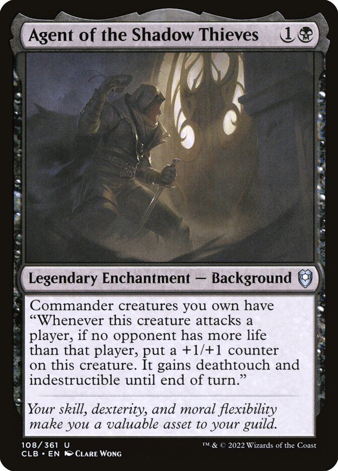 MTG Card Title: Agent of the Shadow Thieves CLB/108