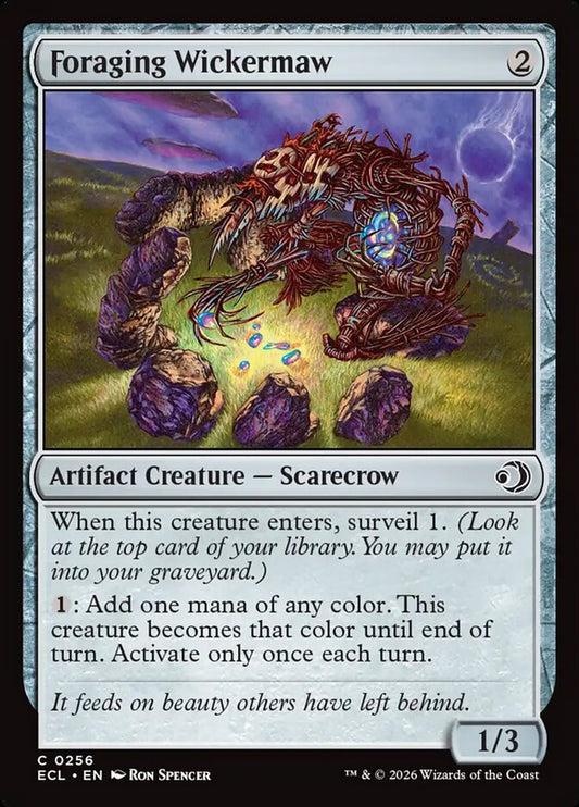 MTG Card Title: Foraging Wickermaw ECL/256
