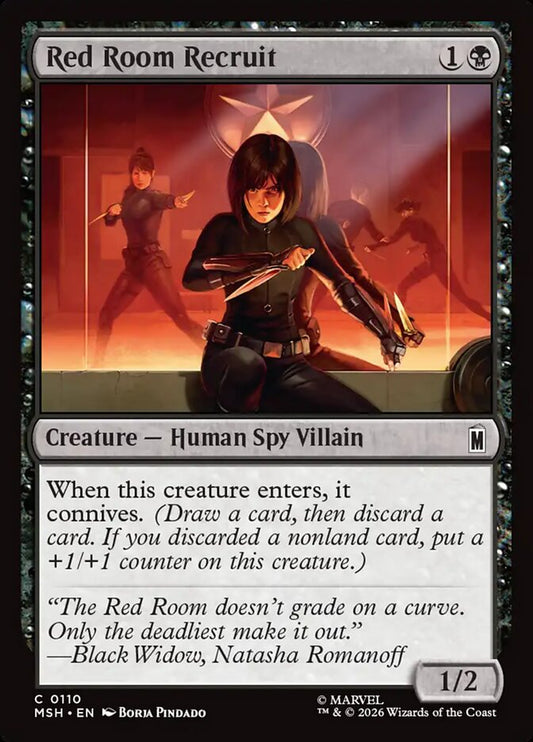 MTG Card Title: Red Room Recruit MSH/110