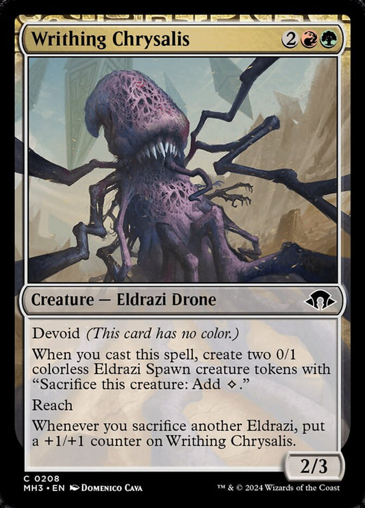 MTG Card Title: Writhing Chrysalis MH3/208