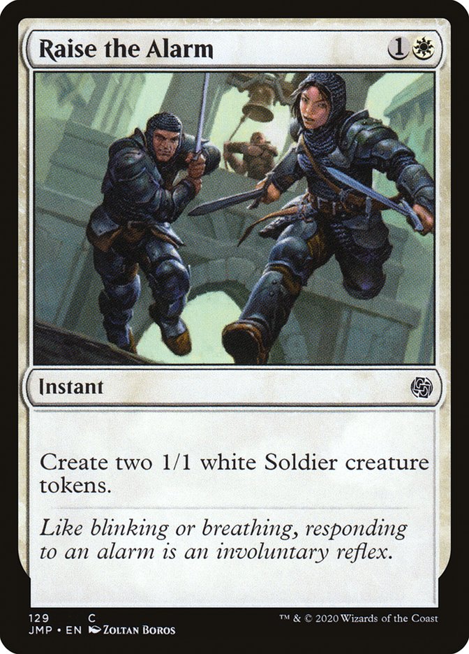 MTG Card Title: Raise the Alarm JMP/129