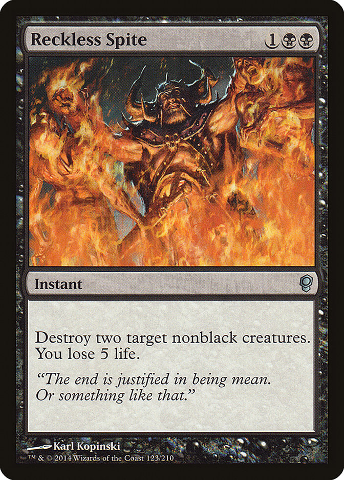 MTG Card Title: Reckless Spite CNS/123