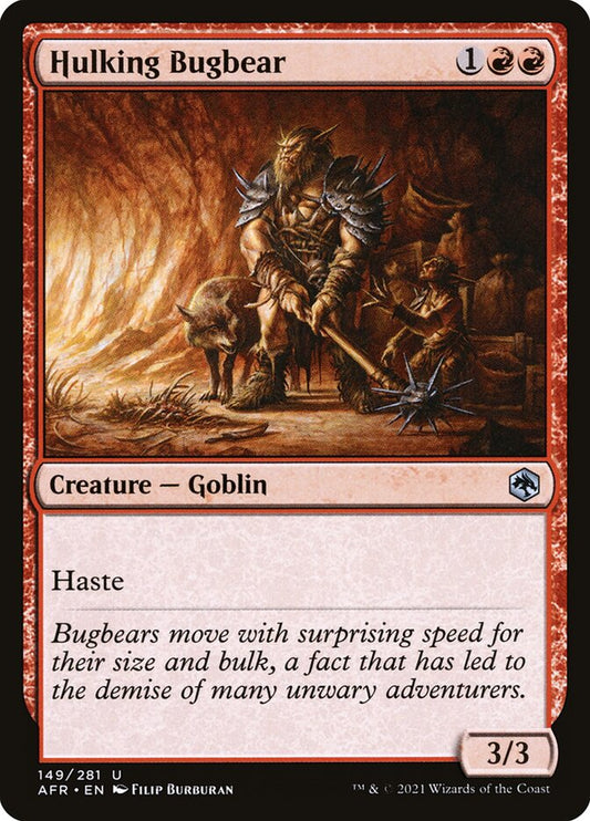MTG Card Title: Hulking Bugbear AFR/149