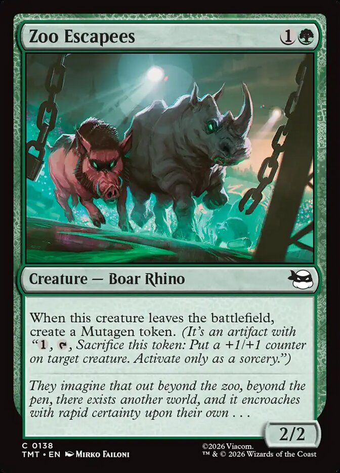 MTG Card Title: Zoo Escapees TMT/138