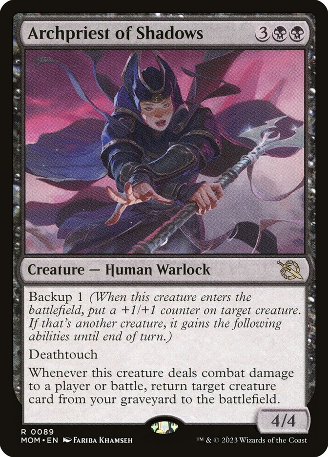 MTG Card Title: Archpriest of Shadows MOM/89