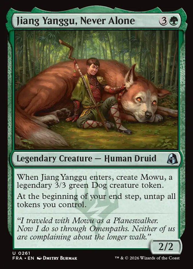 MTG Card Title: Jiang Yanggu, Never Alone FRA/261