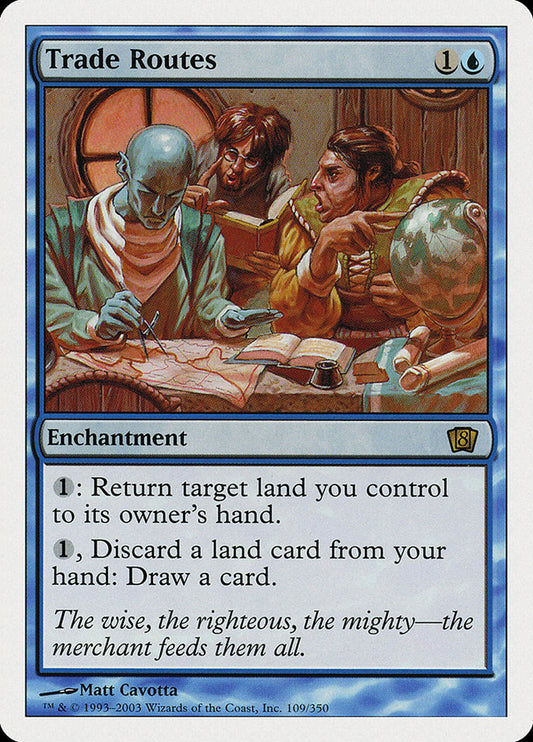 MTG Card Title: Trade Routes 8ED/109