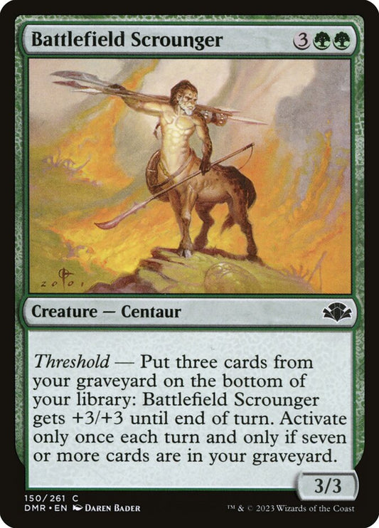 MTG Card Title: Battlefield Scrounger DMR/150