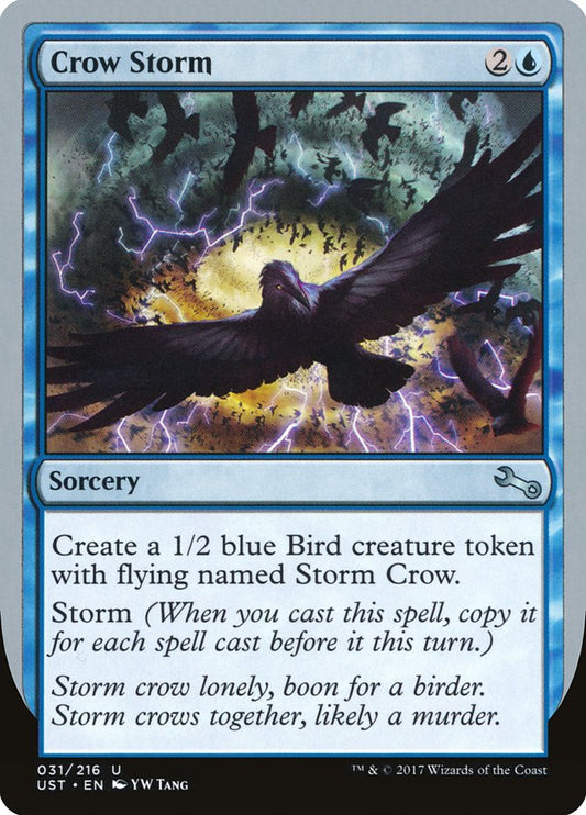 MTG Card Title: Crow Storm UST/31