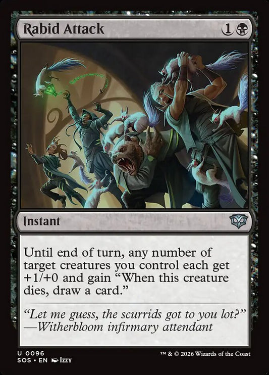 MTG Card Title: Rabid Attack SOS/96