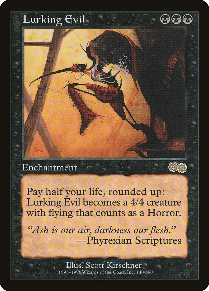MTG Card Title: Lurking Evil USG/140