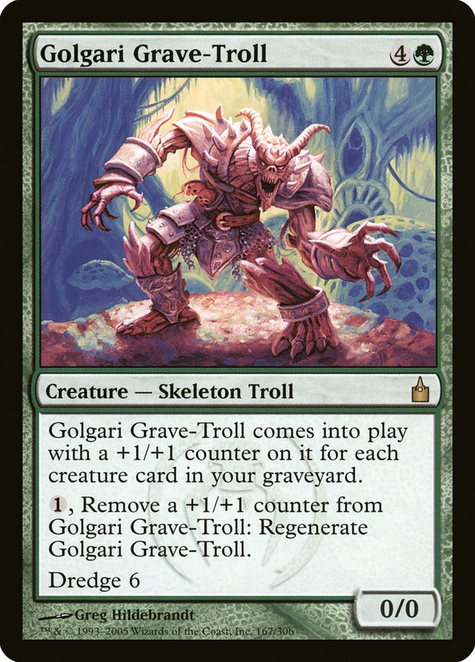 MTG Card Title: Golgari Grave-Troll RAV/167