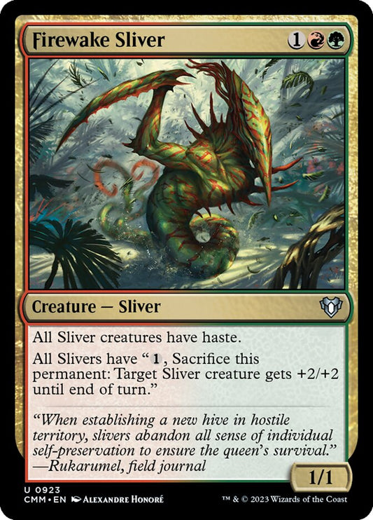 MTG Card Title: Firewake Sliver CMM/923