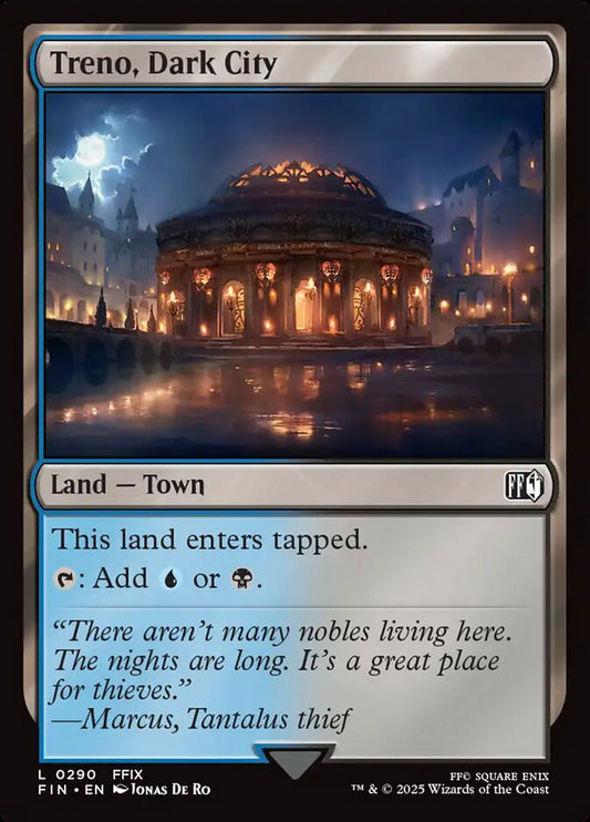 MTG Card Title: Treno, Dark City FIN/290