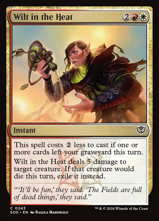 MTG Card Title: Wilt in the Heat SOS/243