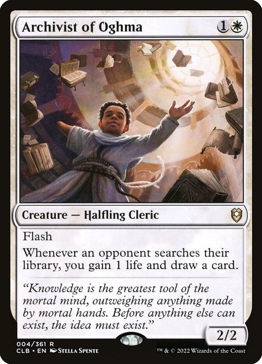 MTG Card Title: Archivist of Oghma CLB/4