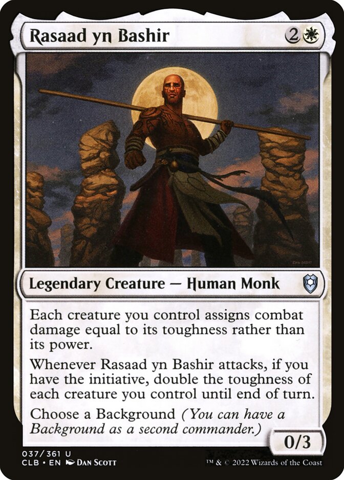 MTG Card Title: Rasaad yn Bashir CLB/37