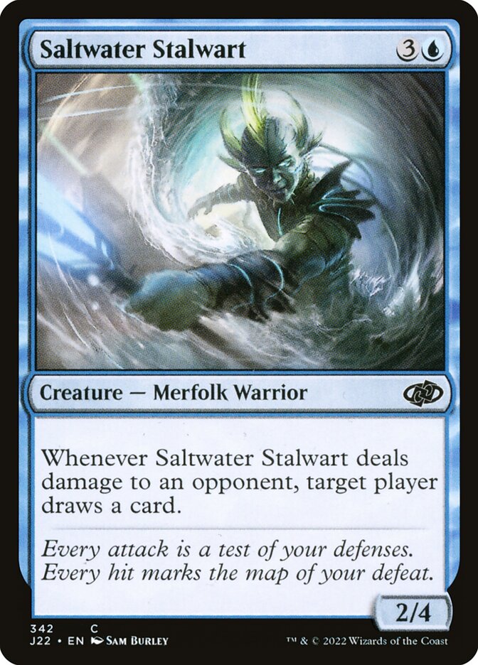 MTG Card Title: Saltwater Stalwart J22/342
