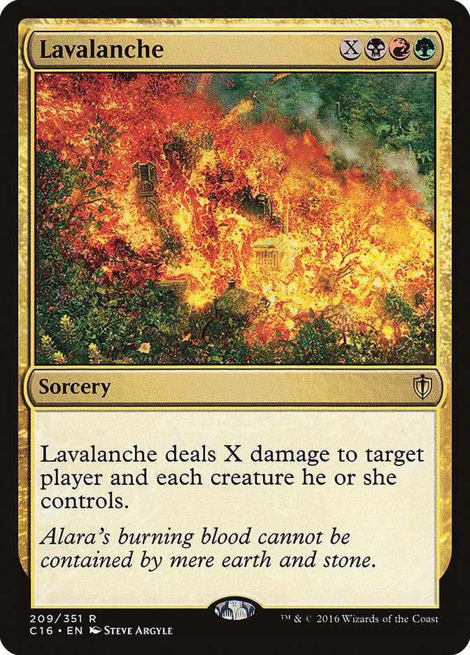 MTG Card Title: Lavalanche C16/209