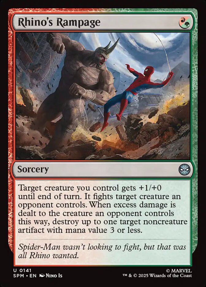 MTG Card Title: Rhino's Rampage SPM/141