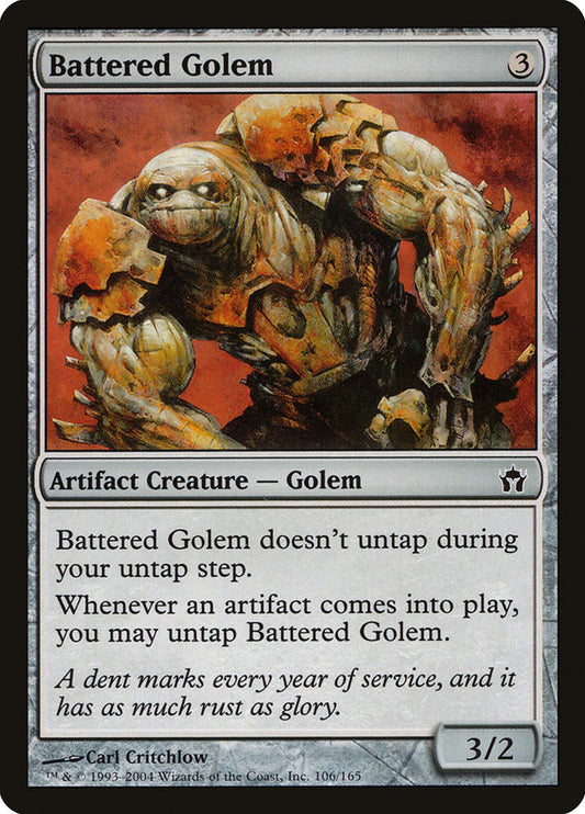 MTG Card Title: Battered Golem 5DN/106
