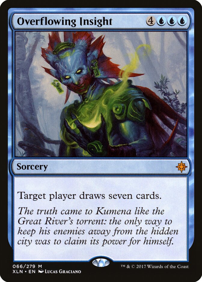 MTG Card Title: Overflowing Insight XLN/66
