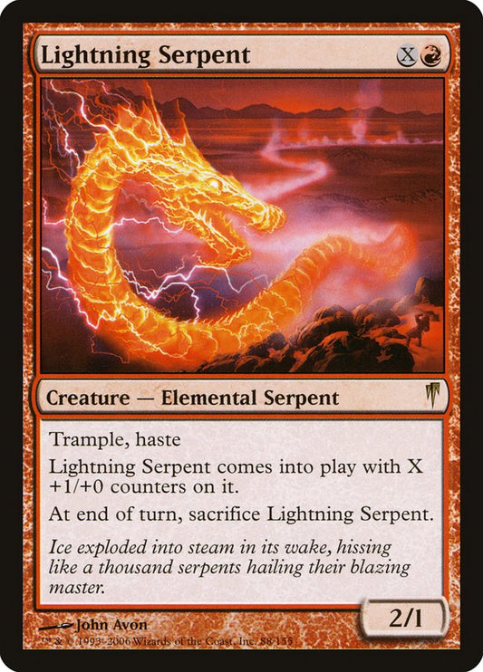 MTG Card Title: Lightning Serpent CSP/88