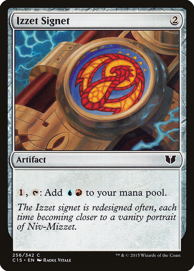 MTG Card Title: Izzet Signet C15/256