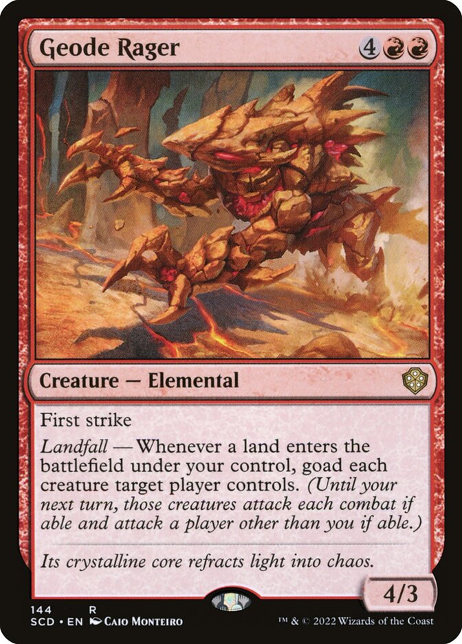 MTG Card Title: Geode Rager SCD/144