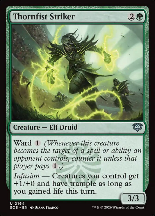 MTG Card Title: Thornfist Striker SOS/164