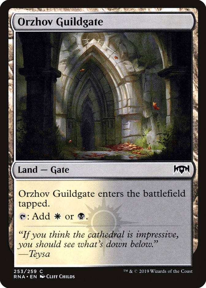 MTG Card Title: Orzhov Guildgate RNA/253