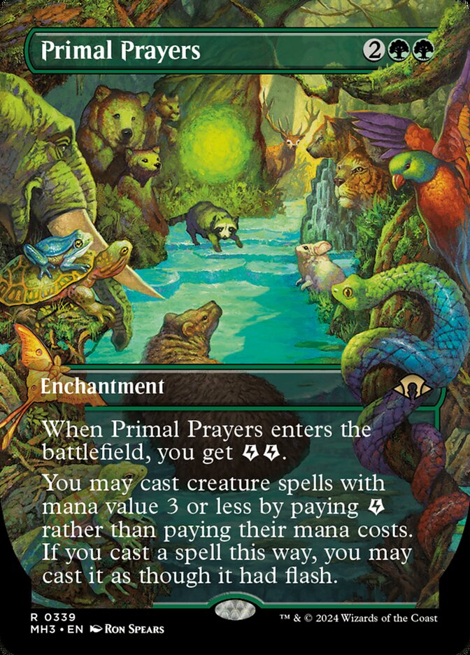 MTG Card Title: Primal Prayers MH3/339