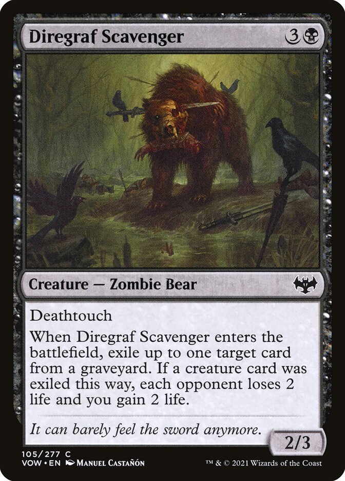 MTG Card Title: Diregraf Scavenger VOW/105