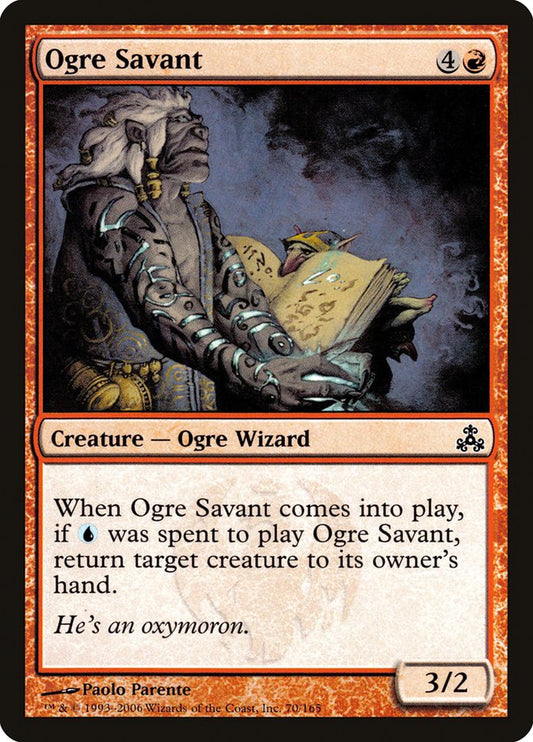 MTG Card Title: Ogre Savant GPT/70