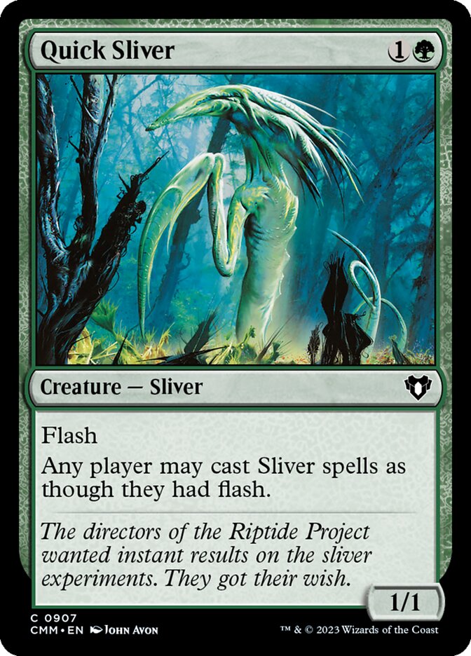 MTG Card Title: Quick Sliver CMM/907