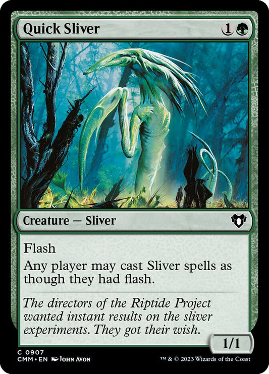 MTG Card Title: Quick Sliver CMM/907