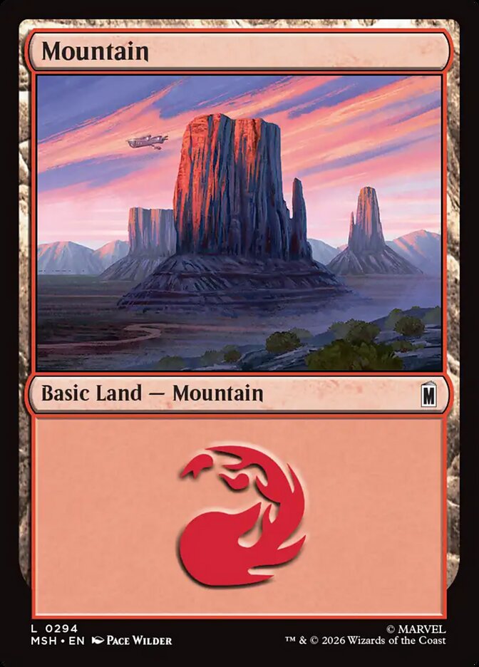 MTG Card Title: Mountain MSH/294