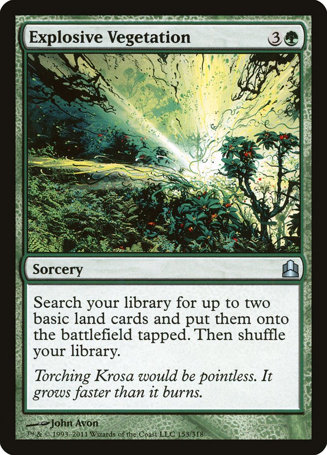 MTG Card Title: Explosive Vegetation CMD/153